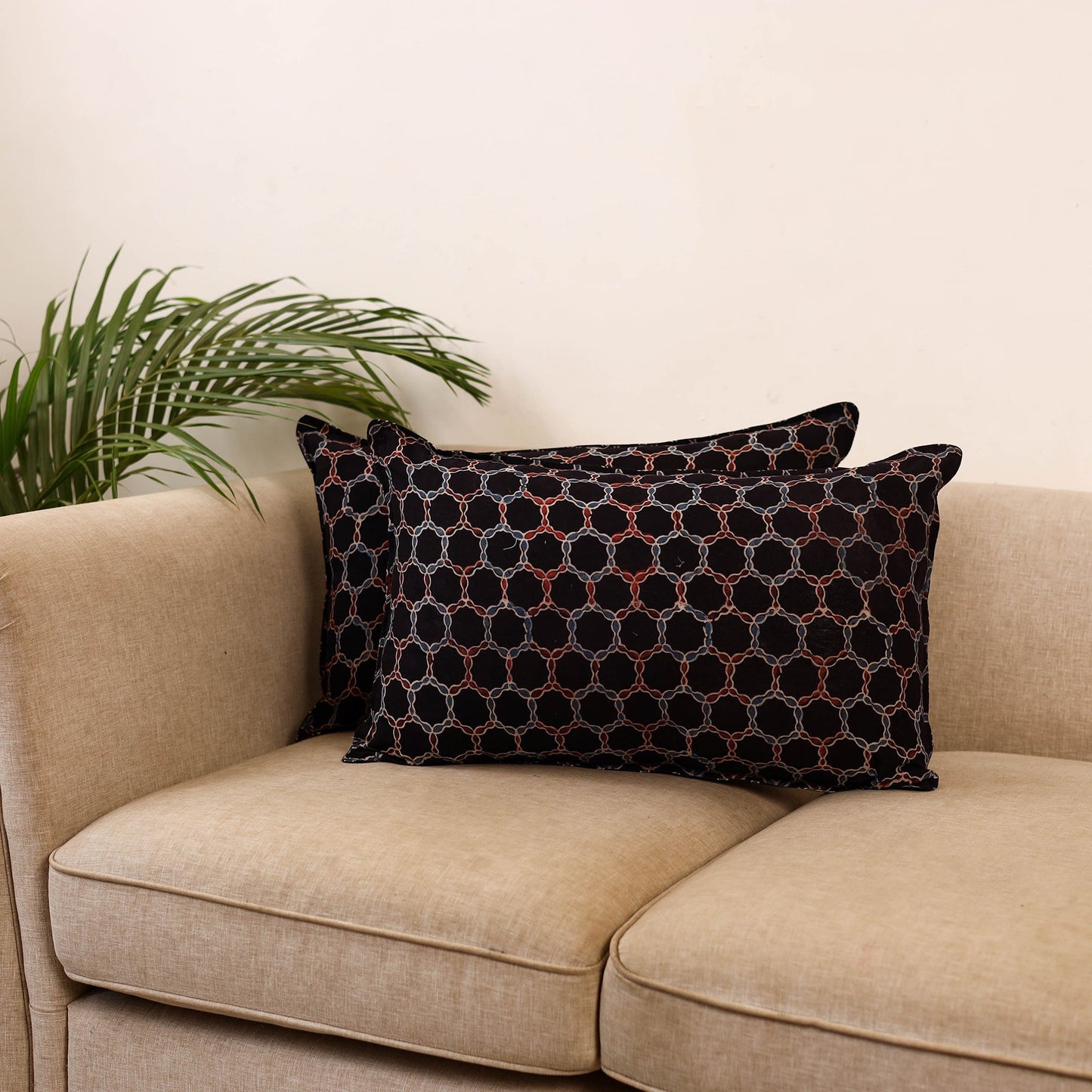 Hand pillow cover (set of 2) 48 - handcrafted