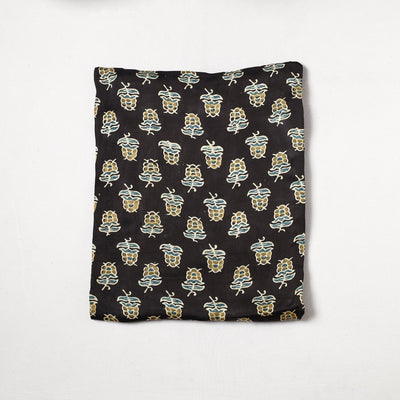  Ajrakh Hand Block Printed Modal Silk Precut Fabric  55 