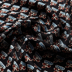  Ajrakh Hand Block Printed Modal Silk Precut Fabric 