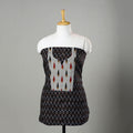 Black - Ajrakh Print Cotton Kurta Material with Patchwork (3m) 14
