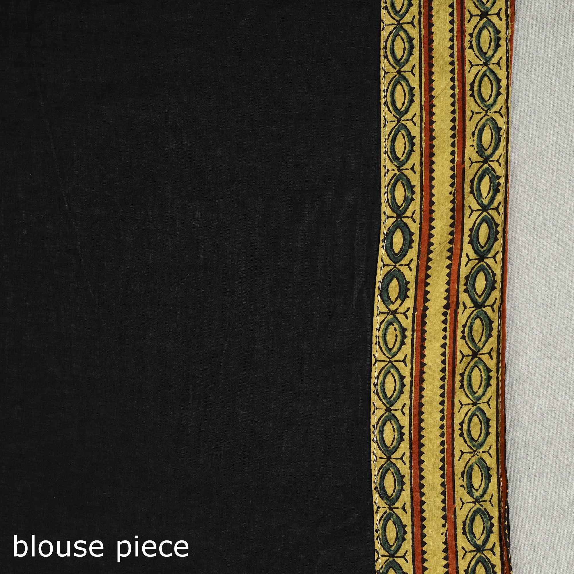Black - applique patchwork mul cotton tagai saree 05