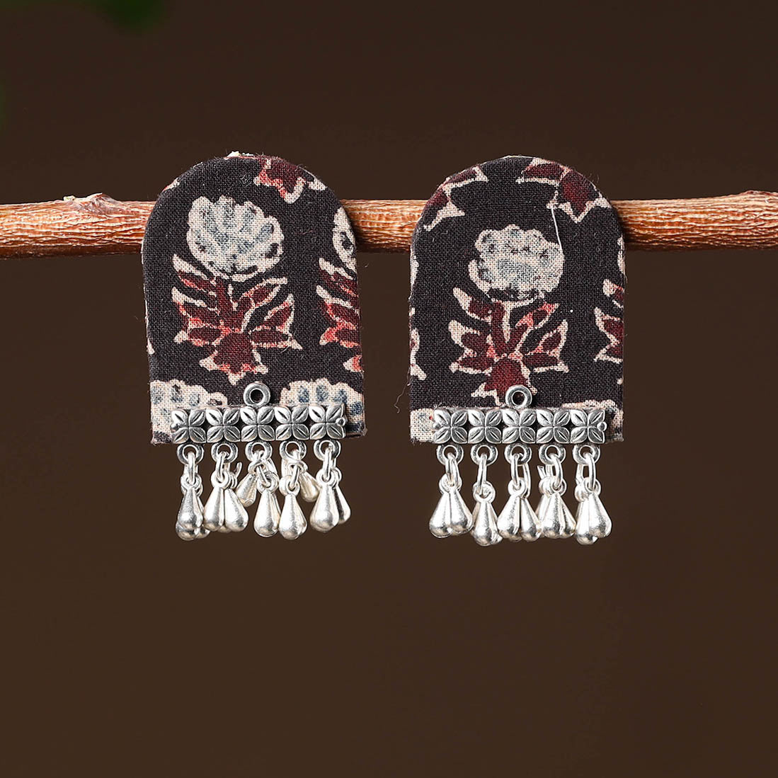 Buy Asiya Handcrafted GS Fabart Earrings 