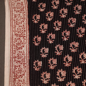 Multicolor Bagh Block Print Kantha Work Natural Dyed Cotton Fabric