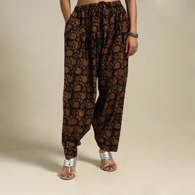 Black - bagh natural dyed cotton salwar 06 - handcrafted