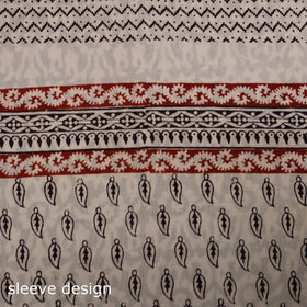 Bagh natural dyed cotton unstitched kurta material (2.95m)
