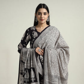Buy Bagh Block Printed Cotton Kurta with Palazzo & Dupatta Set 03 Online at iTokri.com