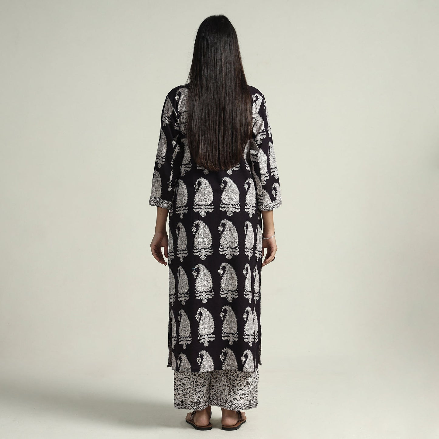 Buy Bagh Block Printed Cotton Kurta with Palazzo & Dupatta Set 03 Online at iTokri.com