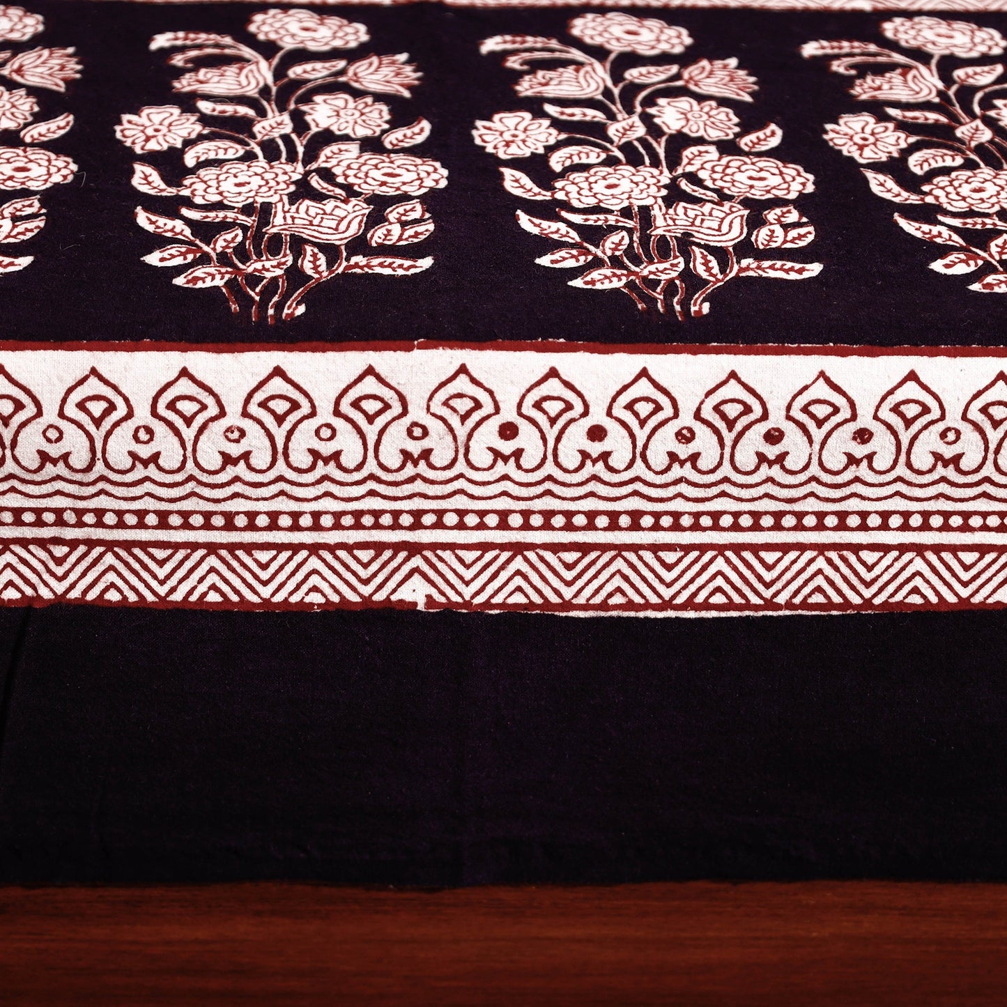 Multicolor - Bagh Block Printed Cotton Single Bed Cover with Pillow Covers (94 x 64 in)