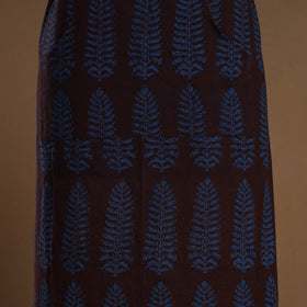 Buy Brown Bagh Block Print Cotton Apron with Pocket