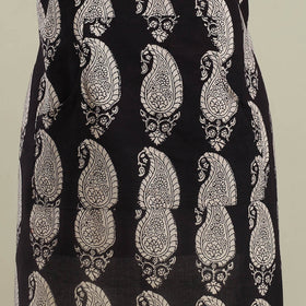 Buy Black Bagh Block Print Cotton Apron with Pocket