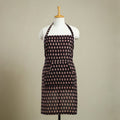Buy Black Bagh Block Print Cotton Apron with Pocket