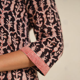 Black - bagh cotton suit set (set of 2) 03 - handcrafted