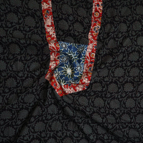 Black - bagh cotton unstitched kurta material