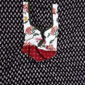 Black - bagh cotton unstitched kurta material