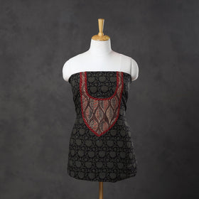 Black - bagh cotton unstitched kurta material
