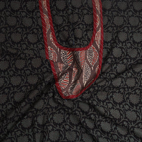 Black - bagh cotton unstitched kurta material