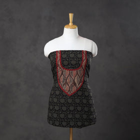 Black - bagh cotton unstitched kurta material