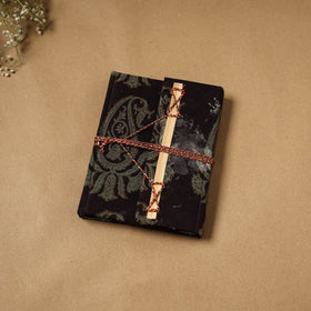 Bagh fabric cover handmade paper notebook with thread lock