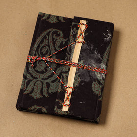 Bagh fabric cover handmade paper notebook with thread lock