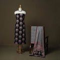 Bagh hand block print natural dyed cotton 3pc unstitched