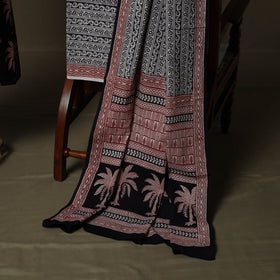 Bagh hand block print natural dyed cotton 3pc unstitched