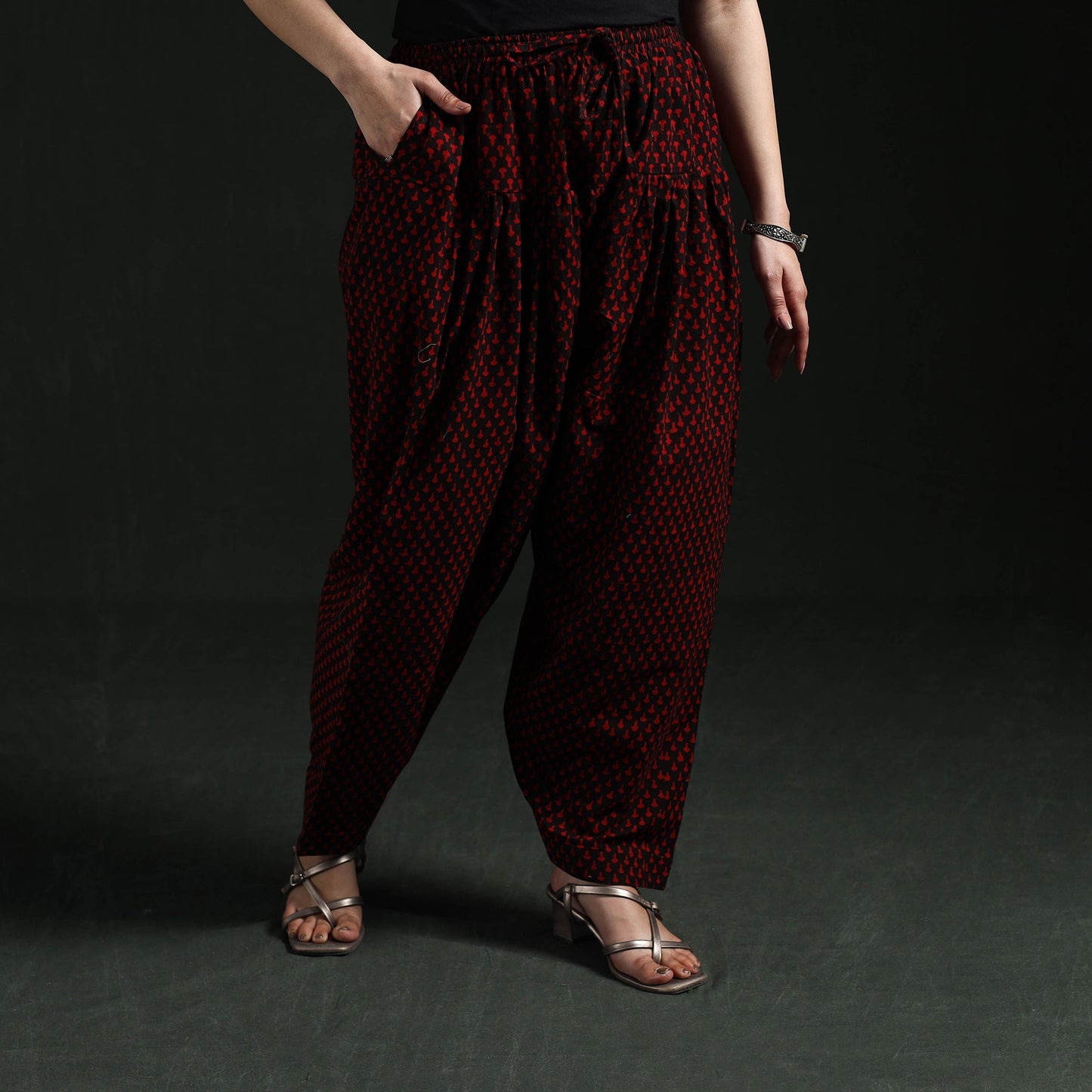 Bagh hand block print natural dyed cotton salwar 12