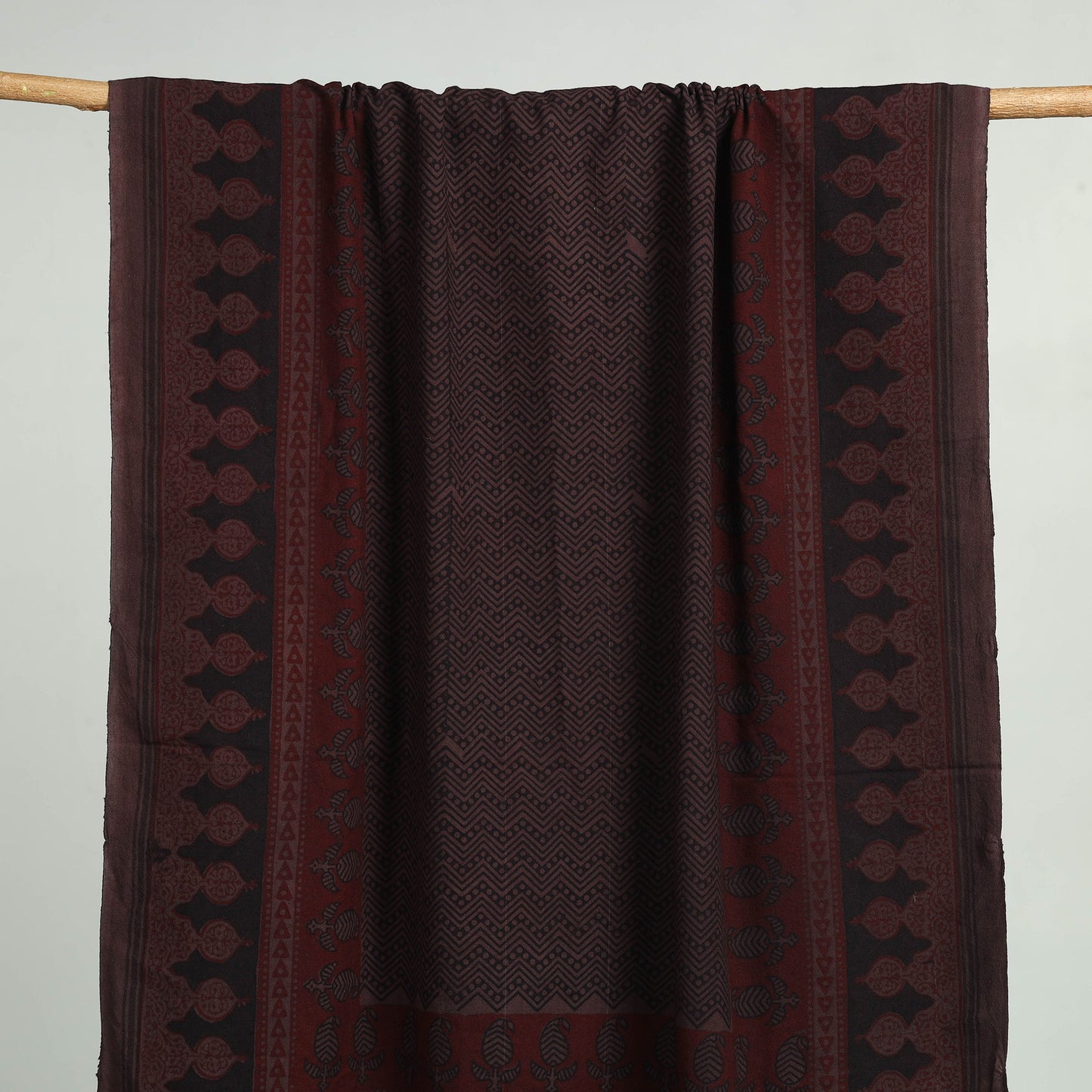 Black - bagh hand cotton handloom towel 16 - handcrafted