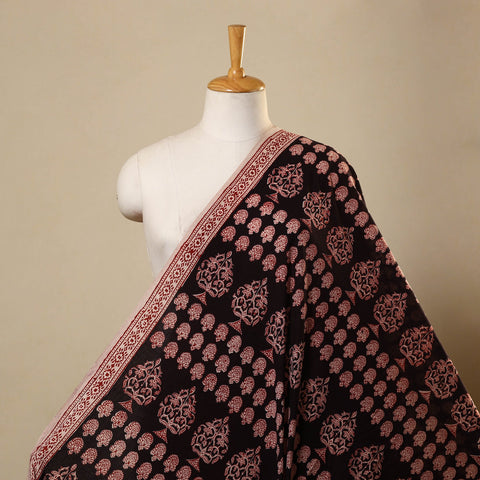 Red Bagh Hand Block Print Natural Dyed Cotton Fabric