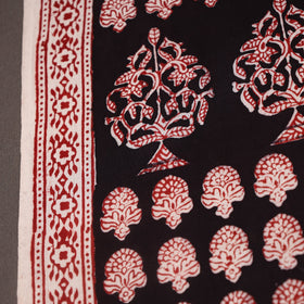 Red Bagh Hand Block Print Natural Dyed Cotton Fabric
