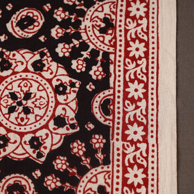 Black Bagh Hand Block Print Natural Dyed Cotton Fabric