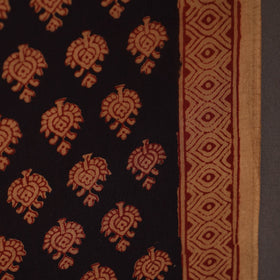 Black - bagh hand natural dyed cotton fabric 08