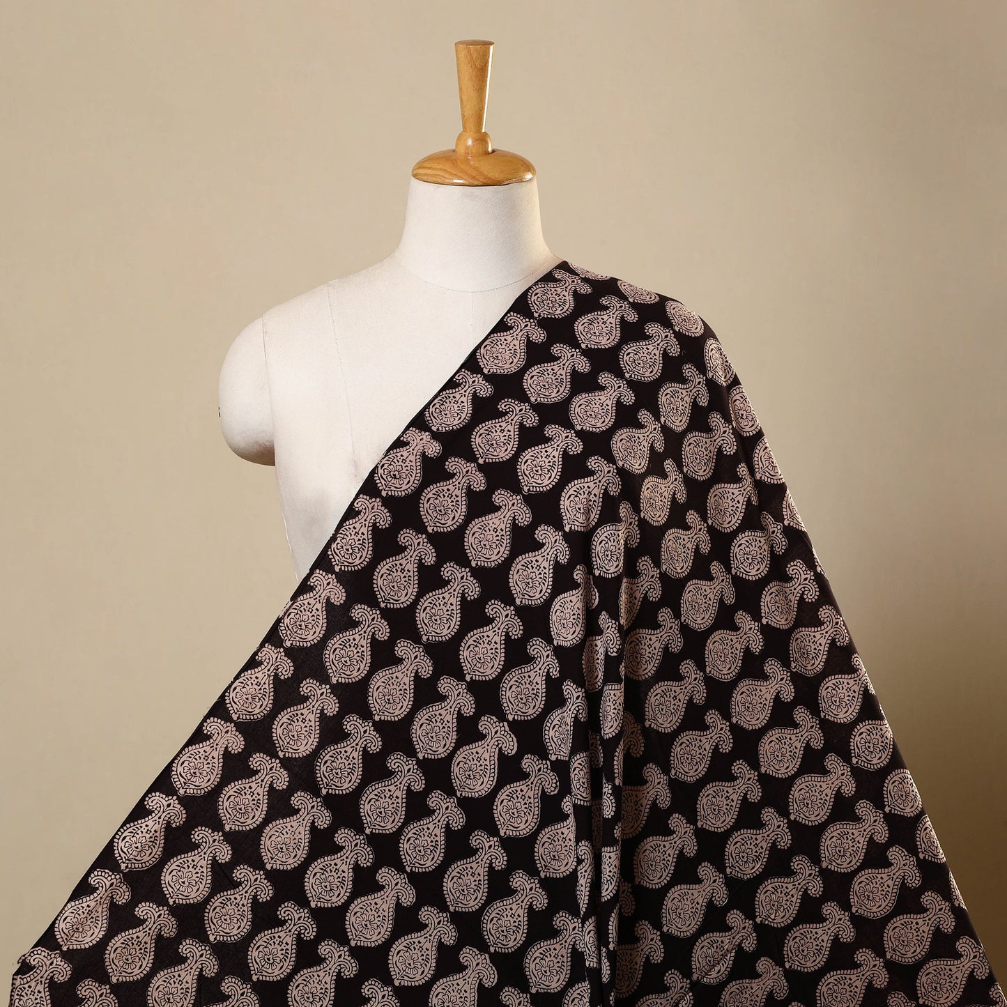 Bagh Hand Block Print Natural Dyed Cotton Fabric