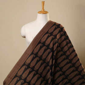 Brown Bagh Hand Block Print Natural Dyed Cotton Fabric