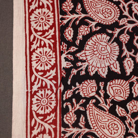 Red Bagh Hand Block Print Natural Dyed Cotton Fabric