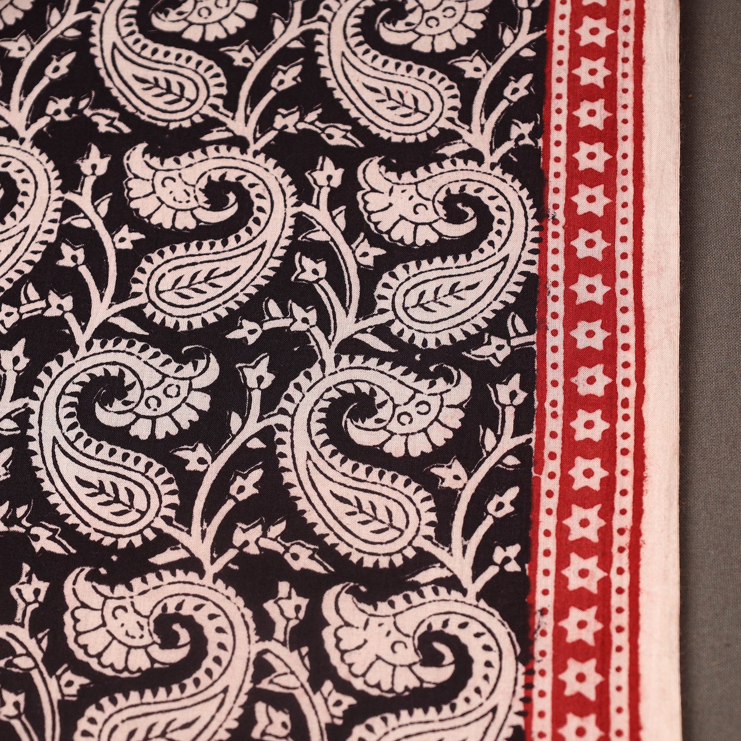 Multicolor Bagh Hand Block Print Natural Dyed Cotton Fabric