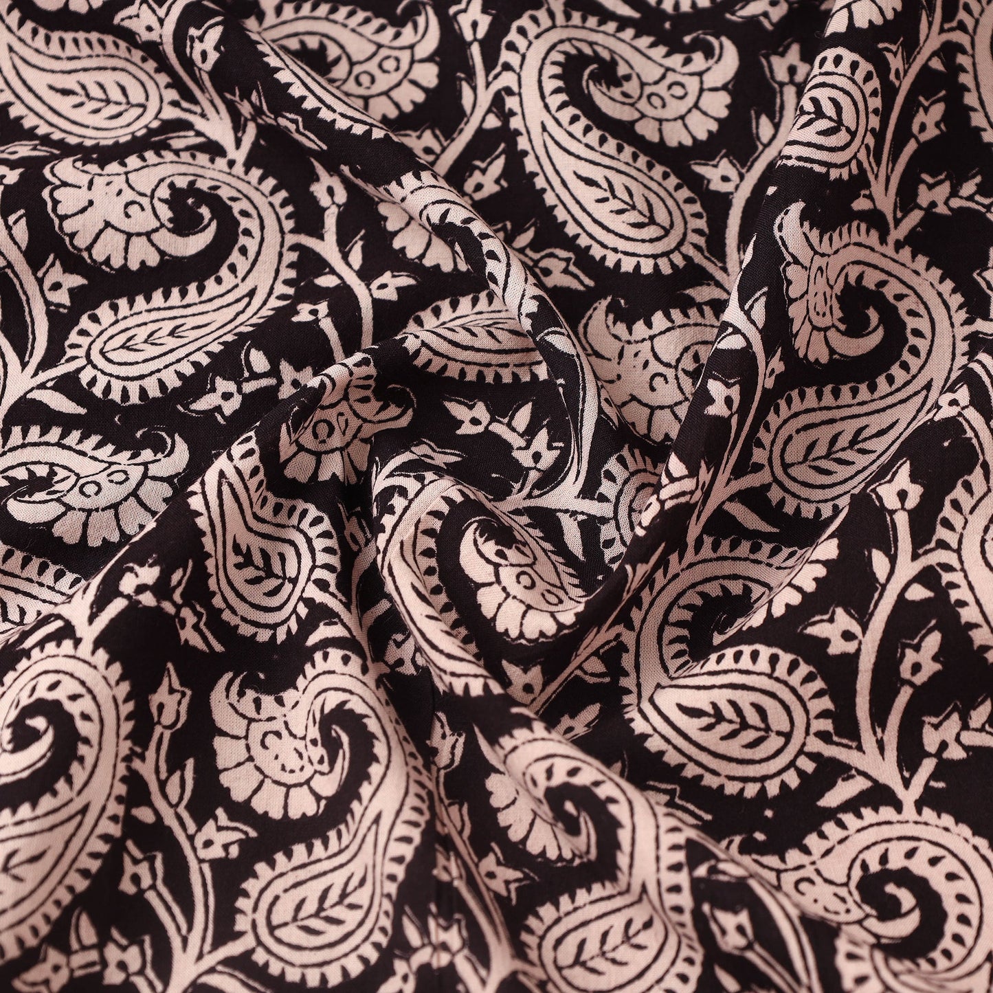 Multicolor Bagh Hand Block Print Natural Dyed Cotton Fabric