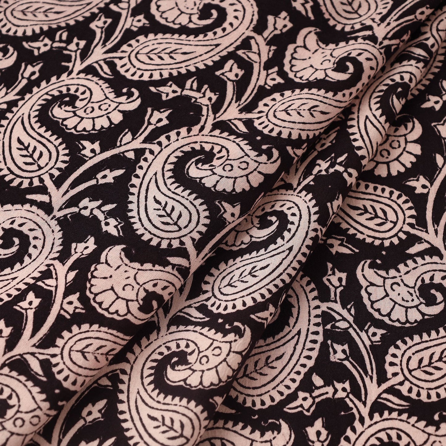 Multicolor Bagh Hand Block Print Natural Dyed Cotton Fabric