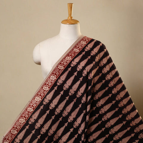 Red Bagh Hand Block Print Natural Dyed Cotton Fabric