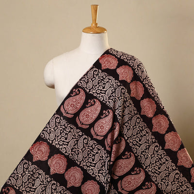 Multicolor Bagh Hand Block Print Natural Dyed Cotton Fabric