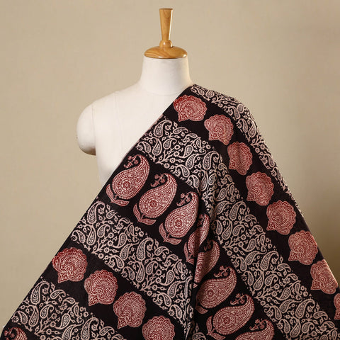 Multicolor Bagh Hand Block Print Natural Dyed Cotton Fabric