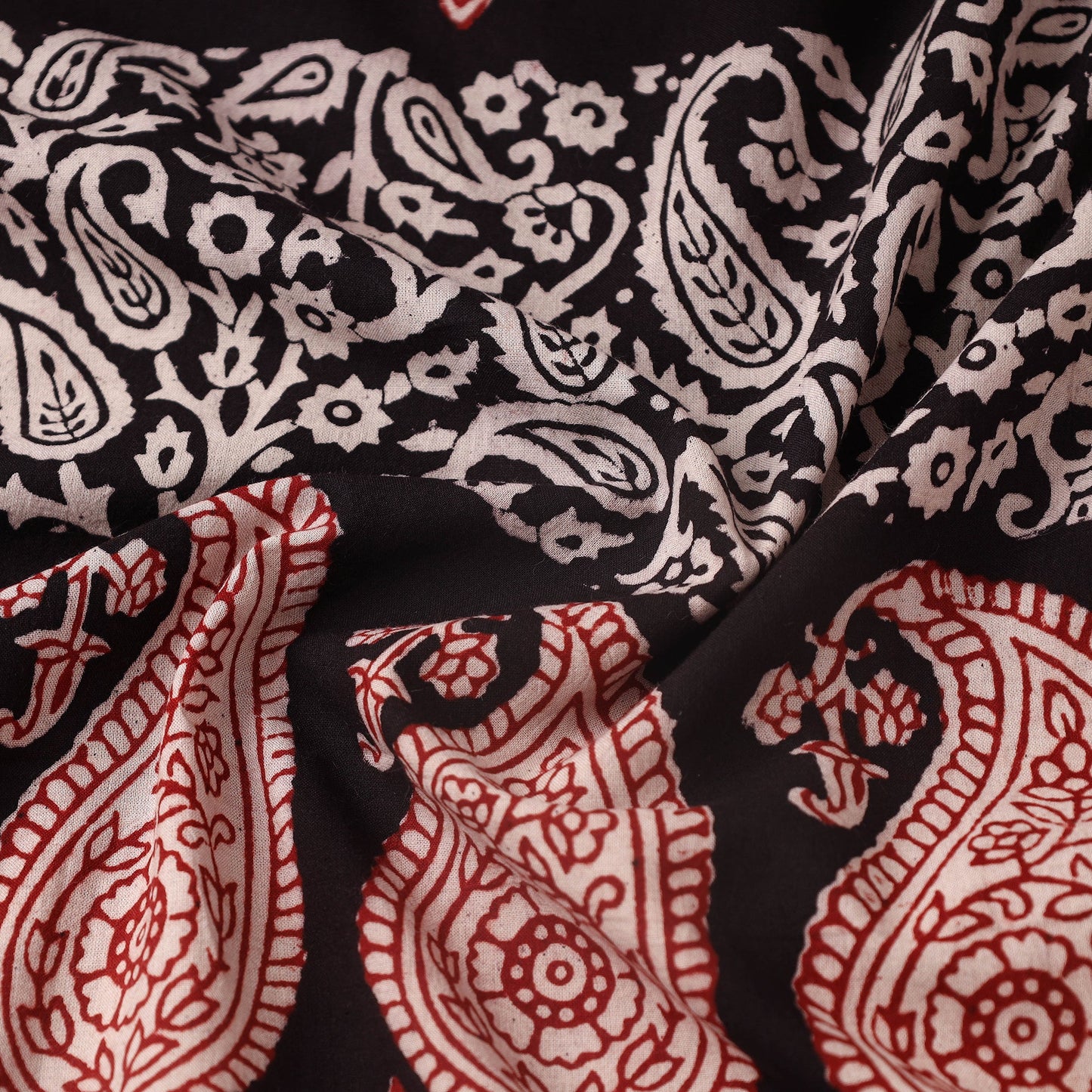 Multicolor Bagh Hand Block Print Natural Dyed Cotton Fabric