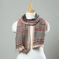Black Bagh Hand Block Printed Chanderi Silk Stole