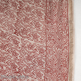 Black Bagh Hand Block Printed Natural Dyed Chanderi Silk Saree 