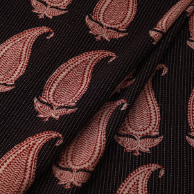 Multicolor Bagh Block Print Kantha Work Natural Dyed Cotton Fabric