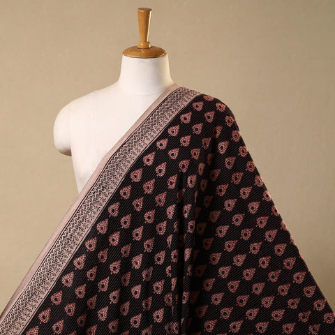 Multicolor Bagh Block Print Kantha Work Natural Dyed Cotton Fabric