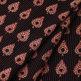 Multicolor Bagh Block Print Kantha Work Natural Dyed Cotton Fabric