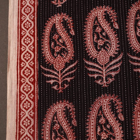 Multicolor Bagh Block Print Kantha Work Natural Dyed Cotton Fabric