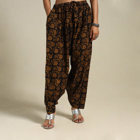 Black - bagh natural dyed cotton salwar 06 - handcrafted