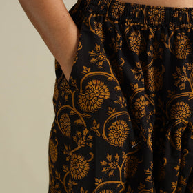 Black - bagh natural dyed cotton salwar 06 - handcrafted