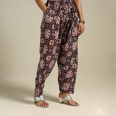 Black - bagh natural dyed cotton salwar 09 - handcrafted